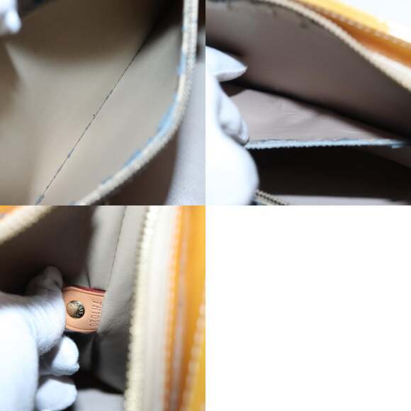 LOUIS VUITTON Monogram Vernis Houston Hand Bag Beige M91004 - Picture 13 of 13